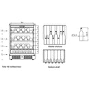 Eingebauter Weinkuhlschrank 48 Flaschen